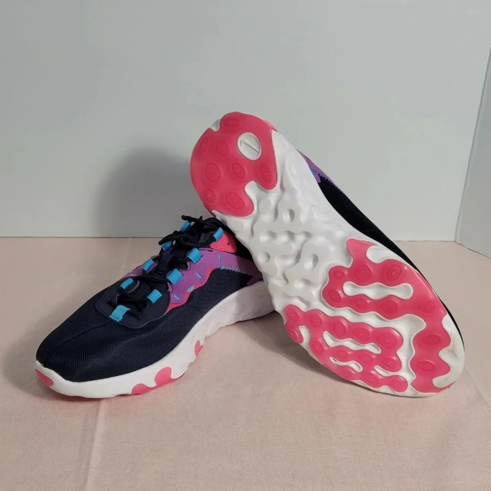 Nike renew element 55 BG Blue running sneakers CK4081-401 Women's Size 7Y